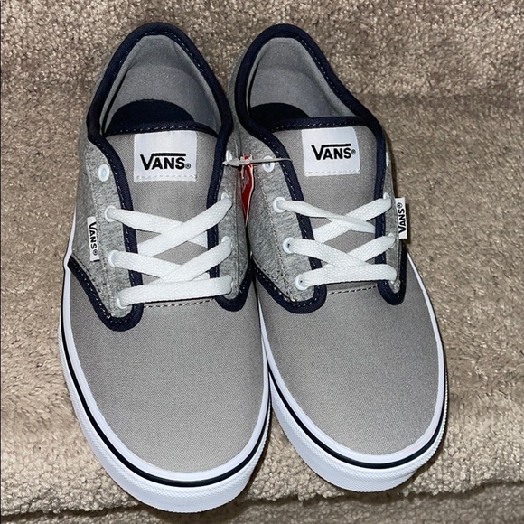 (Jersey) Drizzle/White Vans - Picture 1 of 3